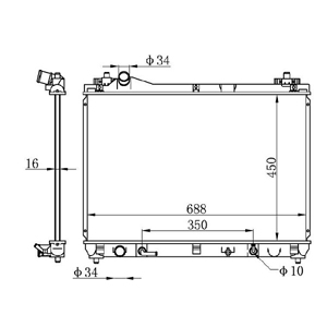 Radiator 17700-65J10