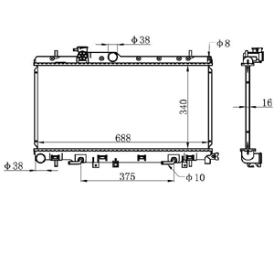 Radiator 45111FE111